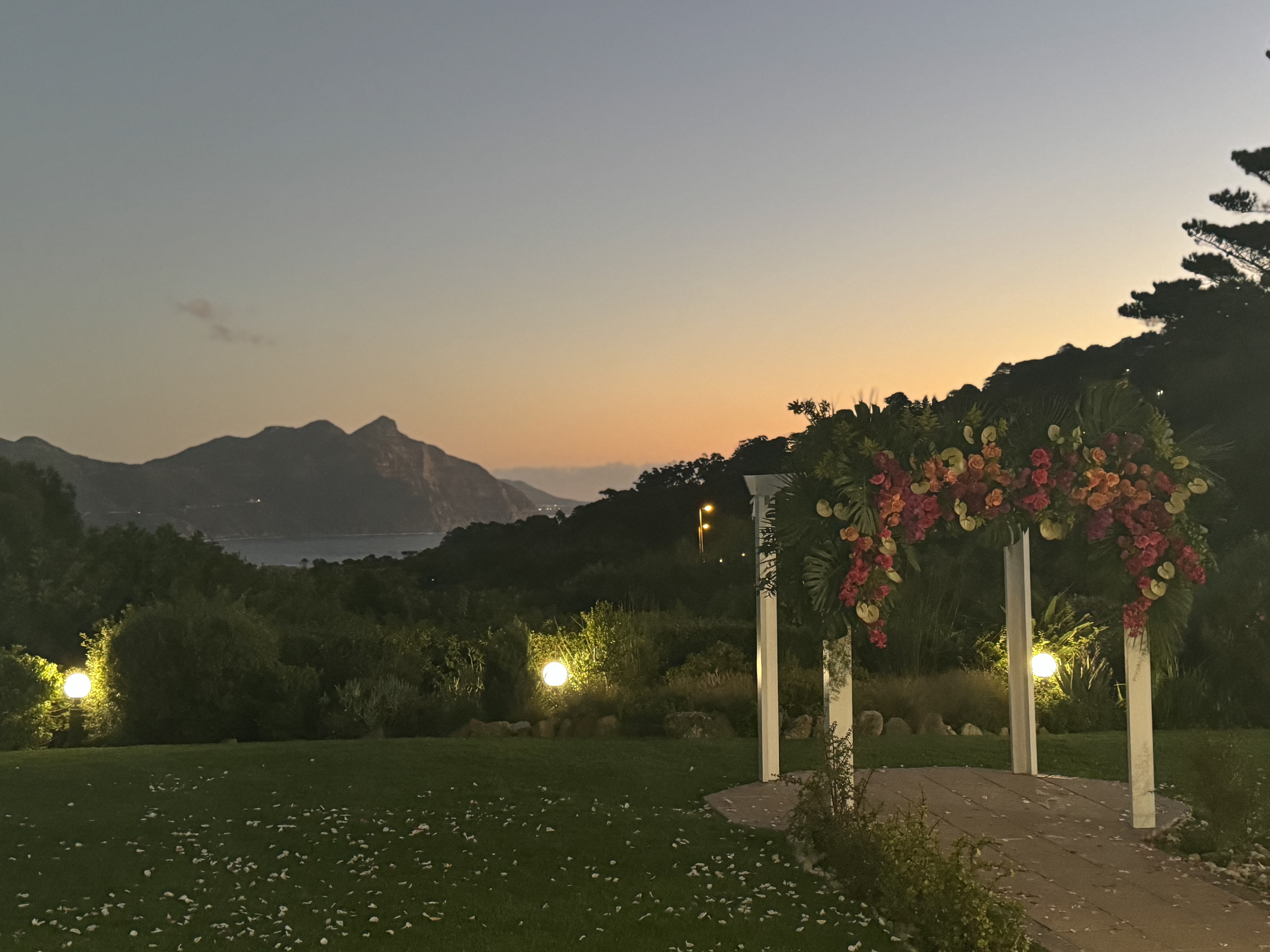 Scenic sunset landscape